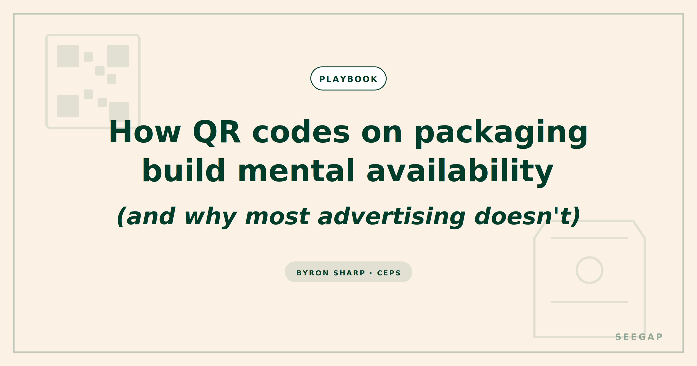How QR Codes on Packaging Build Mental Availability (and Why Most Advertising Doesn’t)