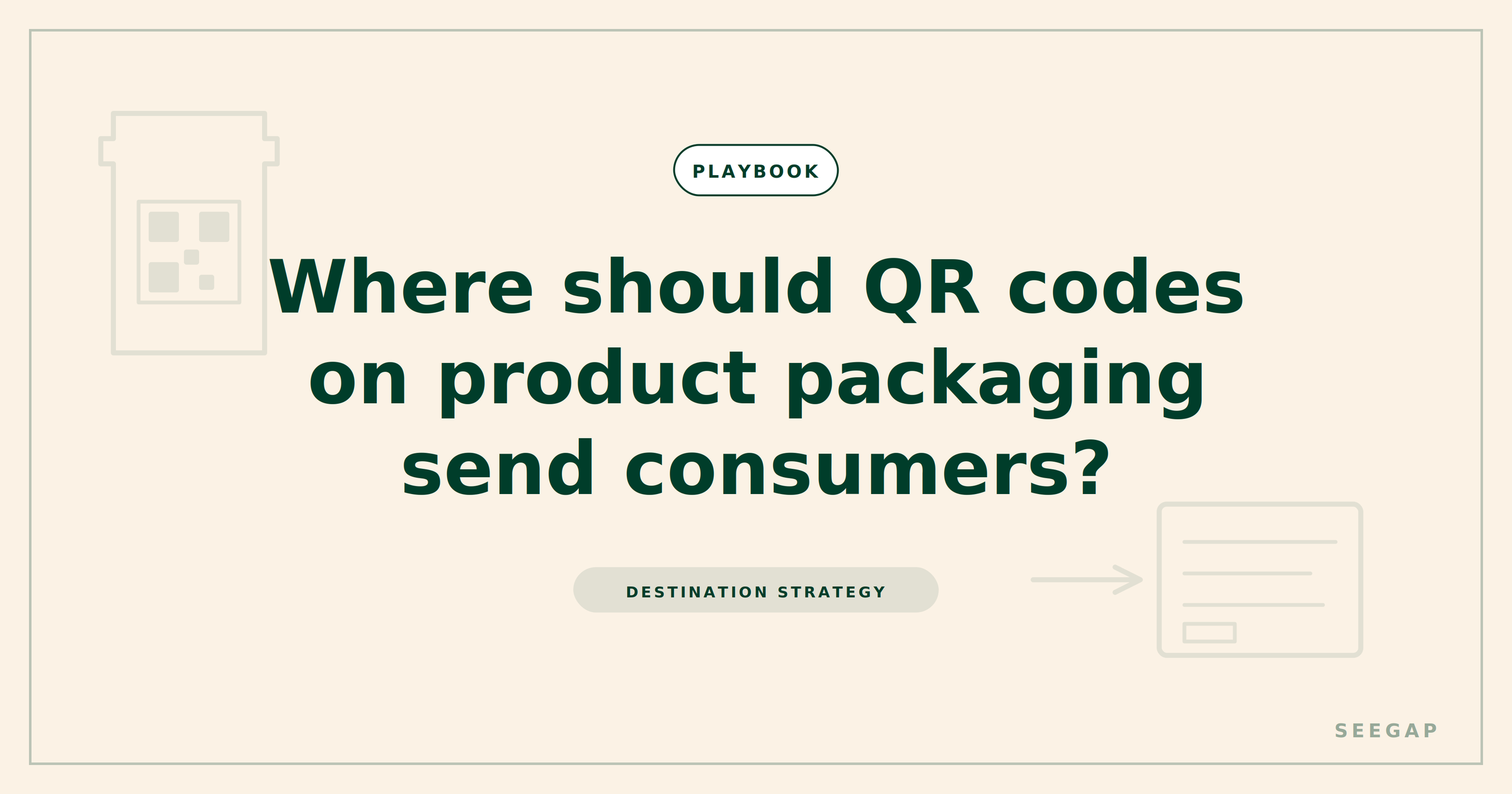 Where should QR Codes on Product Packaging Send Consumers?